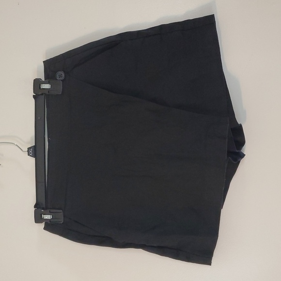 EVEREVE Layla Stretch Linen Skort Size 27 Black Preppy Minimalist Closet Staple - Picture 4 of 14